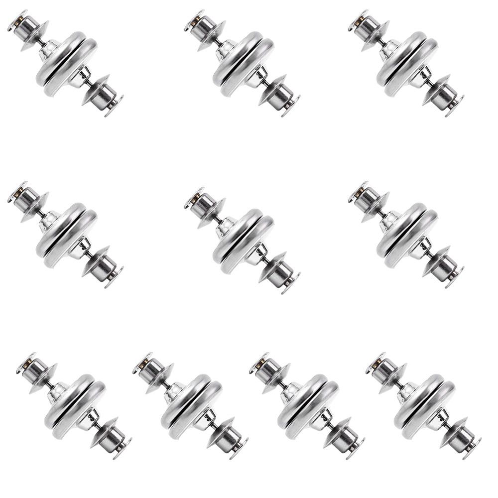 10 Pairs Double Sided Magnetic Curtain Buttons Adjustable Detachable Adjustable Curtain Fixing Buckles Magnetic Closure