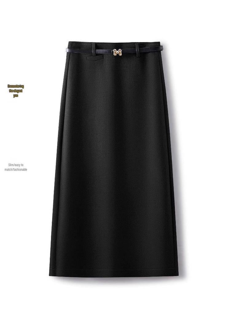 Women’s 2025 High-Waisted Slimming Midi Skirt – New Petite Spring Style