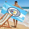 Wild MCFC Victory Print Beach Towel, Large Soft Quick Dry Towel for Beach Camping Swimming