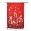 120x180cm Christmas Tree Print Pattern Waterproof Bathroom Bath Shower Curtain with Hooks