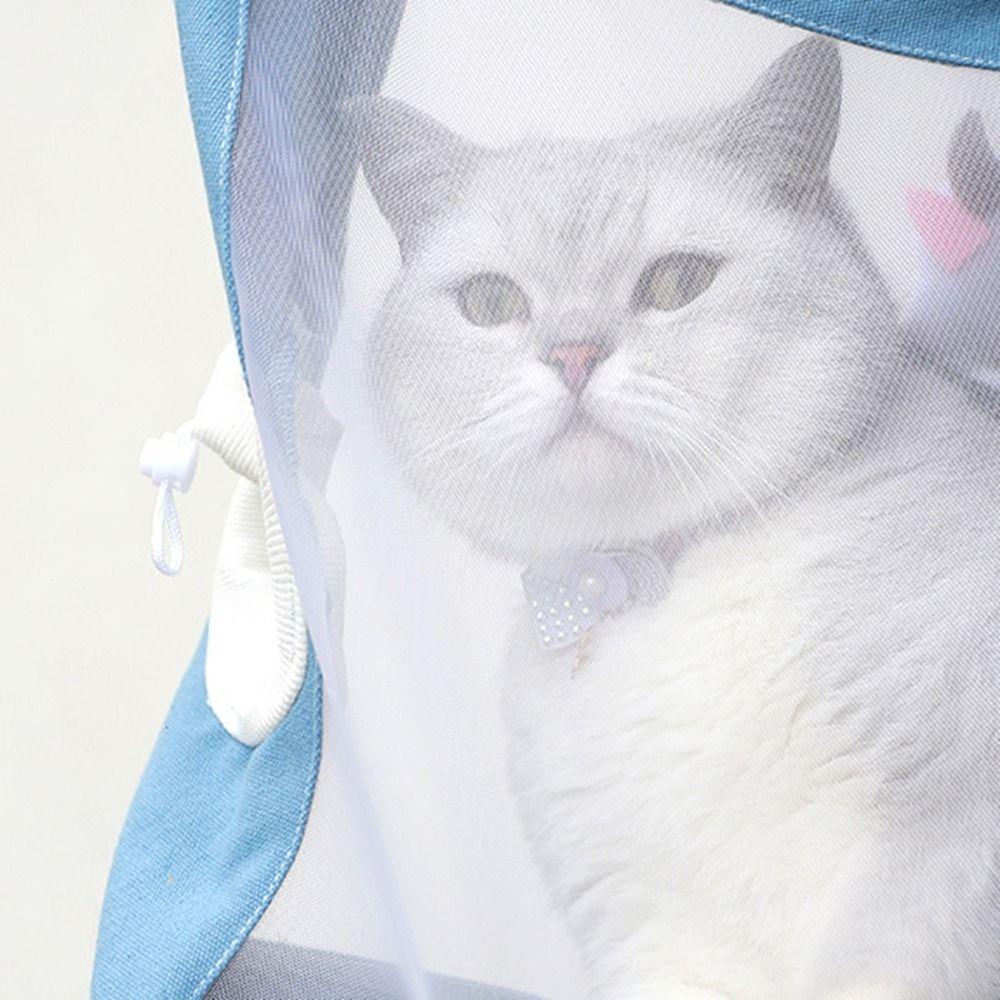 Cartoon Pet Carrier Bag Breathable Pet Outing Shoulder Bag Portable Cats Dogs Tote Bag Summer