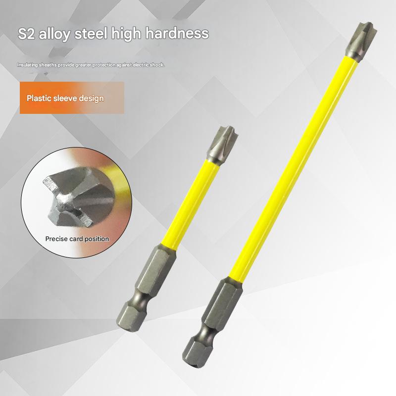 10pcs 65mm 110mm magnetic special slotted screwdriver bits, suitable for electricians, FPH2 type, for use with socket and switch