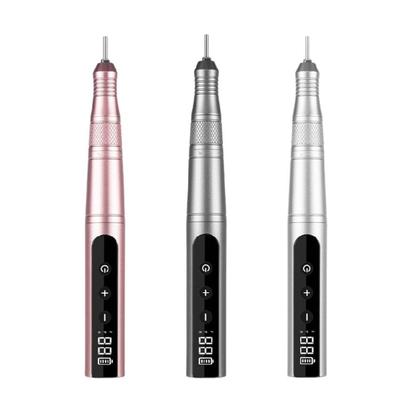 35000rpm Rechargeable Nails Drill Electric Nails Drill Machine Low Noise Manicures Tool for Salon and Household Use