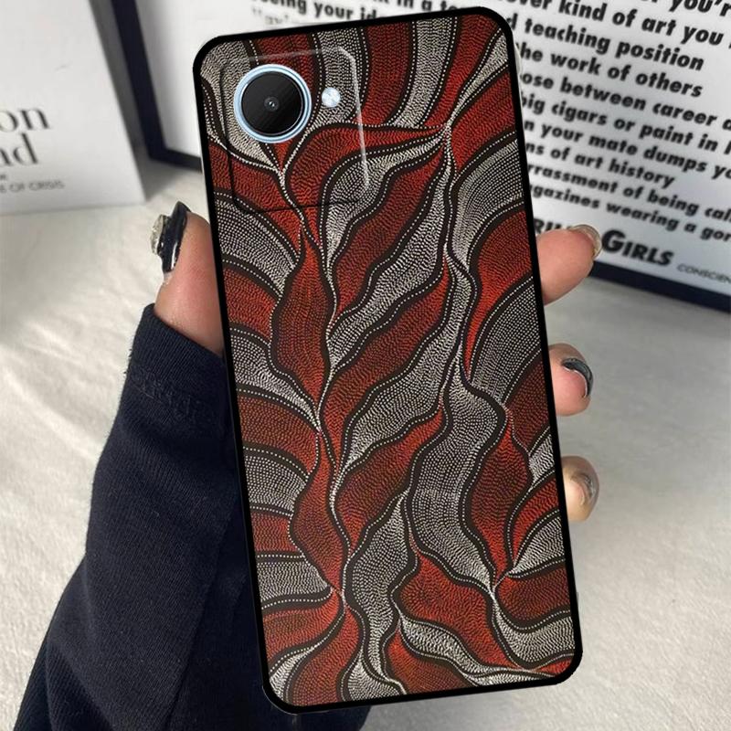 African Print Fabric For Realme C75 C55 C71 C61 C53 C33 C63 C51 C65 C67 11 12 13 14 15 Pro Plus GT6 GT7 Pro Case