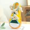 Dog Toys Shoes Pet Cotton Rope Slippers Sound Making Toys Teeth Cleaning Built-in BB Airbag Round Ball Bell Various