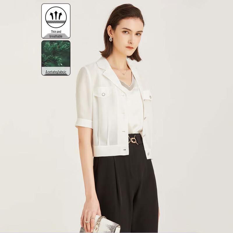 

JESSIE Women s Elegant Acetate Short Jacket JLSDA491 XL