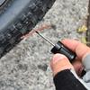 1Set Portable Mini Tire Repair Tool Kit Universal Motorcycle Bicycle Tubeless Tire Urgent Repair Rubber Stripes Sets Accessories