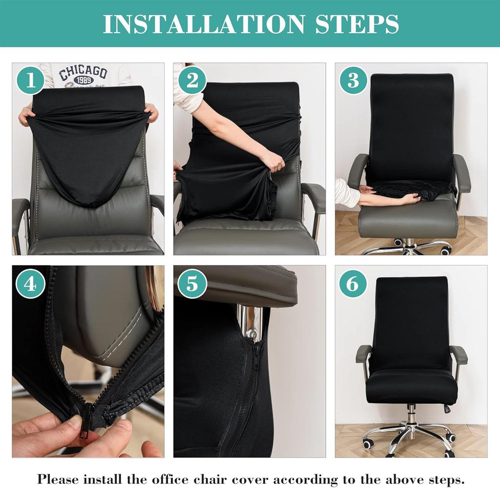 Stretch Spandex Office Chair Cover Anti Dirty Computer Seat Protector Removable Universal Slipcover