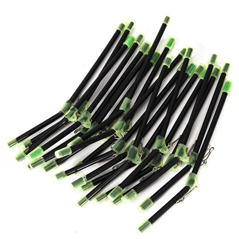 

20pcs/bag Fishing Hooked Balance Plastic Head Snaps with Strong Pin Sea Hook Lure Hook Lure Connector Fishing Line Accessories чорний