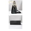 Women’s Large Capacity Crocodile Pattern Top Handle Bag, Light Luxury High-End All-Match Shoulder Crossbody Fashion Purse
