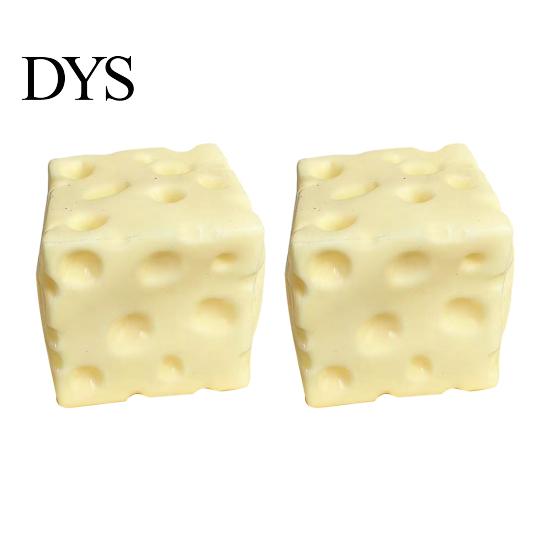 Stress Relief Toy 1/2/3Pcs Flour Filled Cheese Squeeze Cube Fidget Kids Focus Aid Relaxation Soft Ball Simulated Sensory Quiet