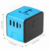 Hochgeschwindigkeits-Reiseadapter für internationale Reisen, 4 USB-Anschlüsse, GaN-Reiseadapter, UK/AU/EU/US