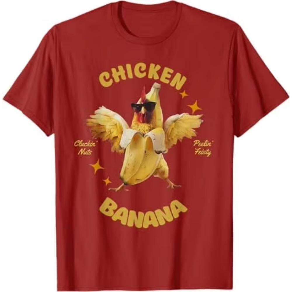 Vtipné Kuře Banán Pánské Dámské Dospívající Dětské Taneční Tričko Humor Milovník Tance Grafický Outfit Y2k Design Nápisové Tričko Novinka Dárek