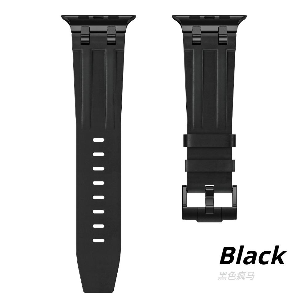 Leather Watch Band for Apple Watch Strap 49mm 46mm 45mm 44mm Luxury Man Bracelet for iWatch Ultra 3 Series 11 10 9 8 7 6 Se Band
