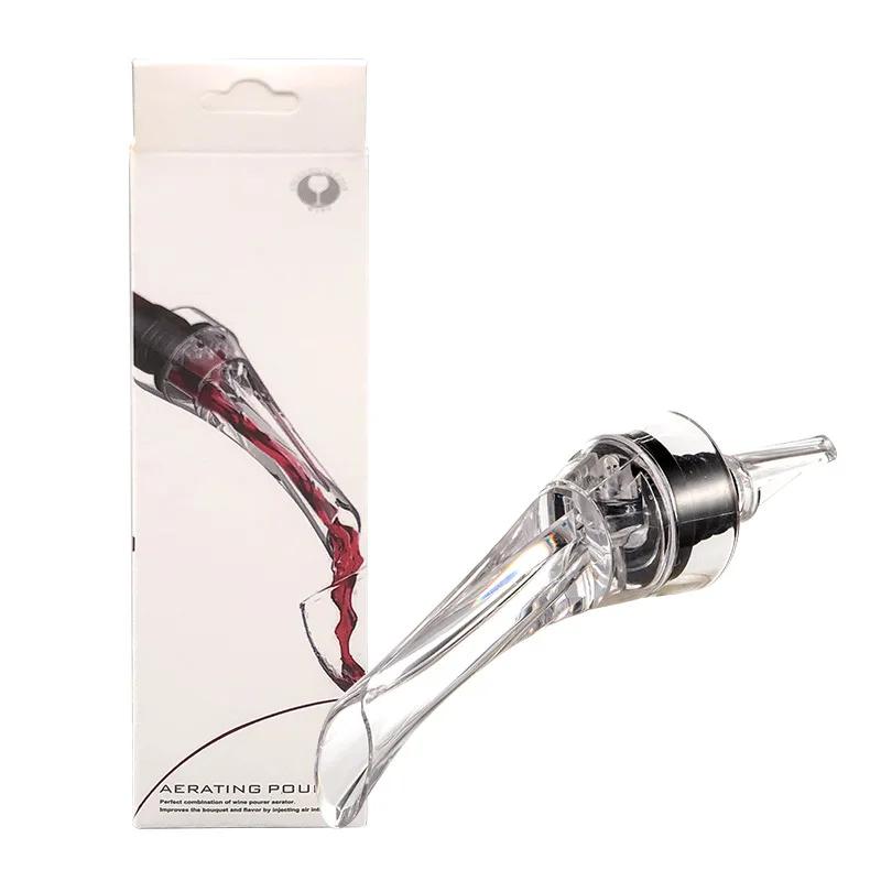 New Magic Wine Decanter Red Wine Aerating Pourer Spout Decanter Wine Aerator Quick Aerating Pouring Tool Pump Portable Filter