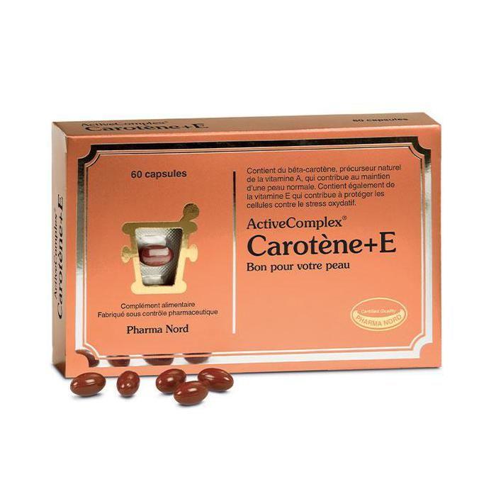 Pharma Nord ActiveComplex Carotène + E 60 Capsules