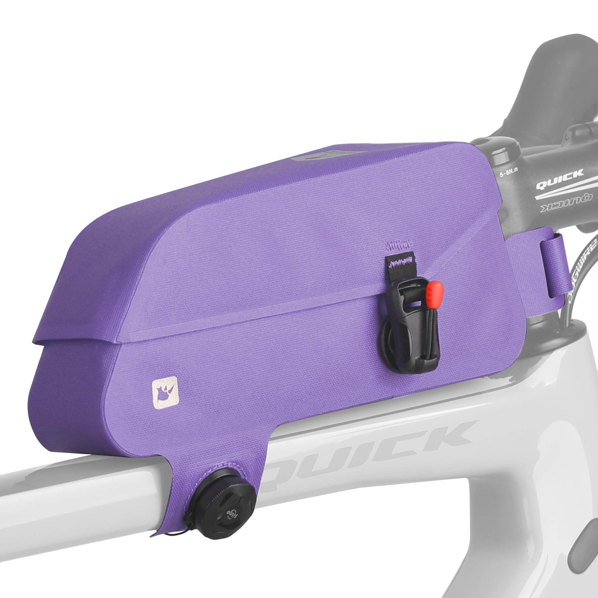 

Rhinowalk Bicycle Top Tube Bike Frame Bag with Magnetic Fully Waterproof and Professional Cycling Accessory for Mountain and Road Purple Bag, Flap,