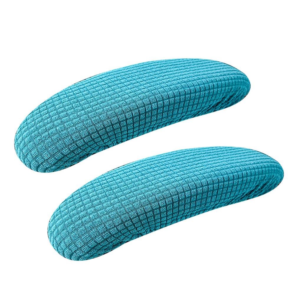 Pack of 2 Armrest Protectors with Elastic Band for Secure Installation on Various Office Chairs Providing