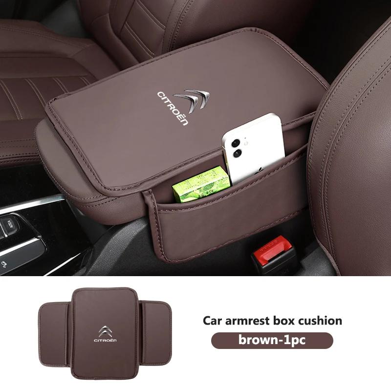 

Leather Car Armrest Box Protector Pad Interior Accessories For Citroen C5 C1 C2 C6 C4L DS3 DS4 DS5 C-Elysee Grand Berlingo