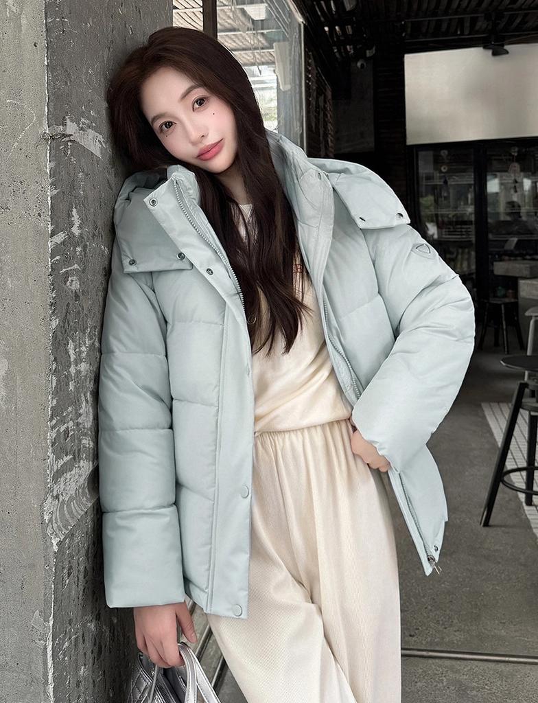 Women’s Short Windproof Thicken Warm Winter Jacket With Detachable Hood 5 Colors