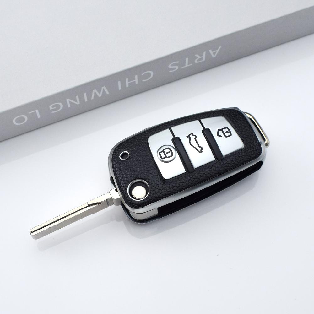 För A1 A3 A6 A6L Q2 Q3 Q7 TTS R8 S6 RS3 Nyckel TPU Bil Viknyckelfodral Skyddsskal Fob Tillbehör