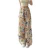 Retro Cartoon Graffiti Werkzeug Lässige Hose Damen Print Weite Hose Locker und Dünn Gerade Bodenlange Hose Mode Y2K-inspiriert Weite Hose