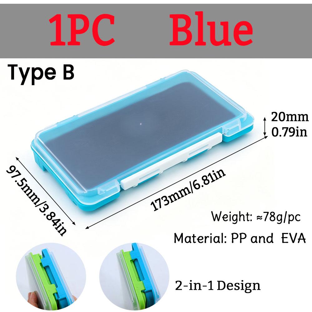 1PC Fly Fishing Box Multi-style Foam/Compartment Tackle Case Waterproof Transparent Hook Lure Storage Box for Trout Bass Angling