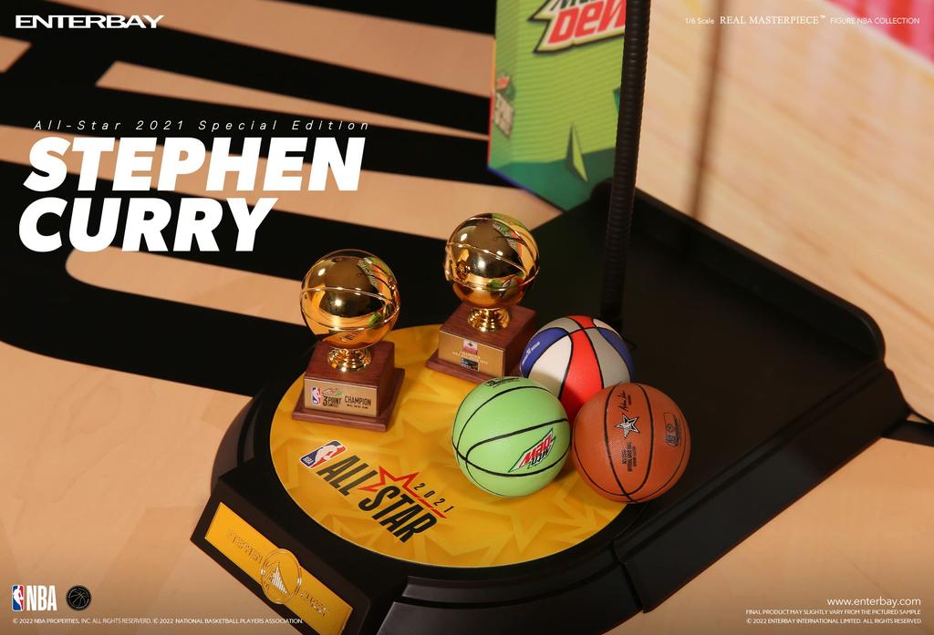 Real Masterpiece NBA Collection Stephen Curry Collectible Figure 2021 Special Edition 1/6 All-Star