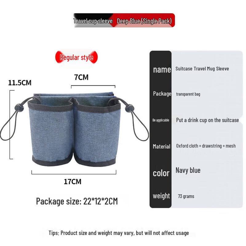 WEZHO Luggage Cup Holder for Trolley Handle