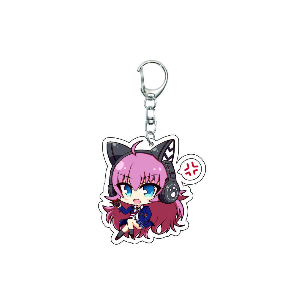 55MM Anime banG Dream Keychain Toyama Kasumi/Saya Yamabuki/Hanazono Tae Key Chain Acrylic Model Plate Christmas Gifts
