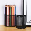 Semi-Circle/Oval Hanging Pen Holder Mesh Desk Organizer Durable Makeup Brush Container Students