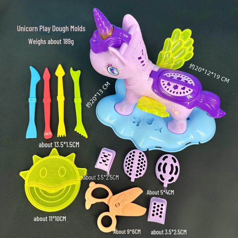 Children's DIY Color Clay Craft Kit: Includes Leather Clay, Glue Machine, Needle Cylinder, Noodle Maker, Dessert, Cake, and Bread Making Tools.
