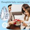 Multifunctional Baby Wrap Carrier for Newborns 0-36 Months, Adjustable Breathable Cotton Sling, Front Carry, Holds Up to 20 kg