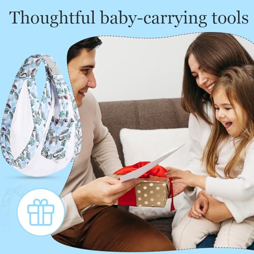 Multifunctional Baby Wrap Carrier for Newborns 0-36 Months, Adjustable Breathable Cotton Sling, Front Carry, Holds Up to 20 kg