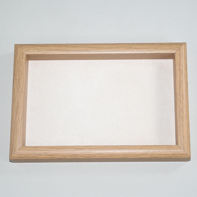 Solid Wood Jewelry Display and Storage Tray for Rings, Necklaces, Bracelets, and Hair Clips
