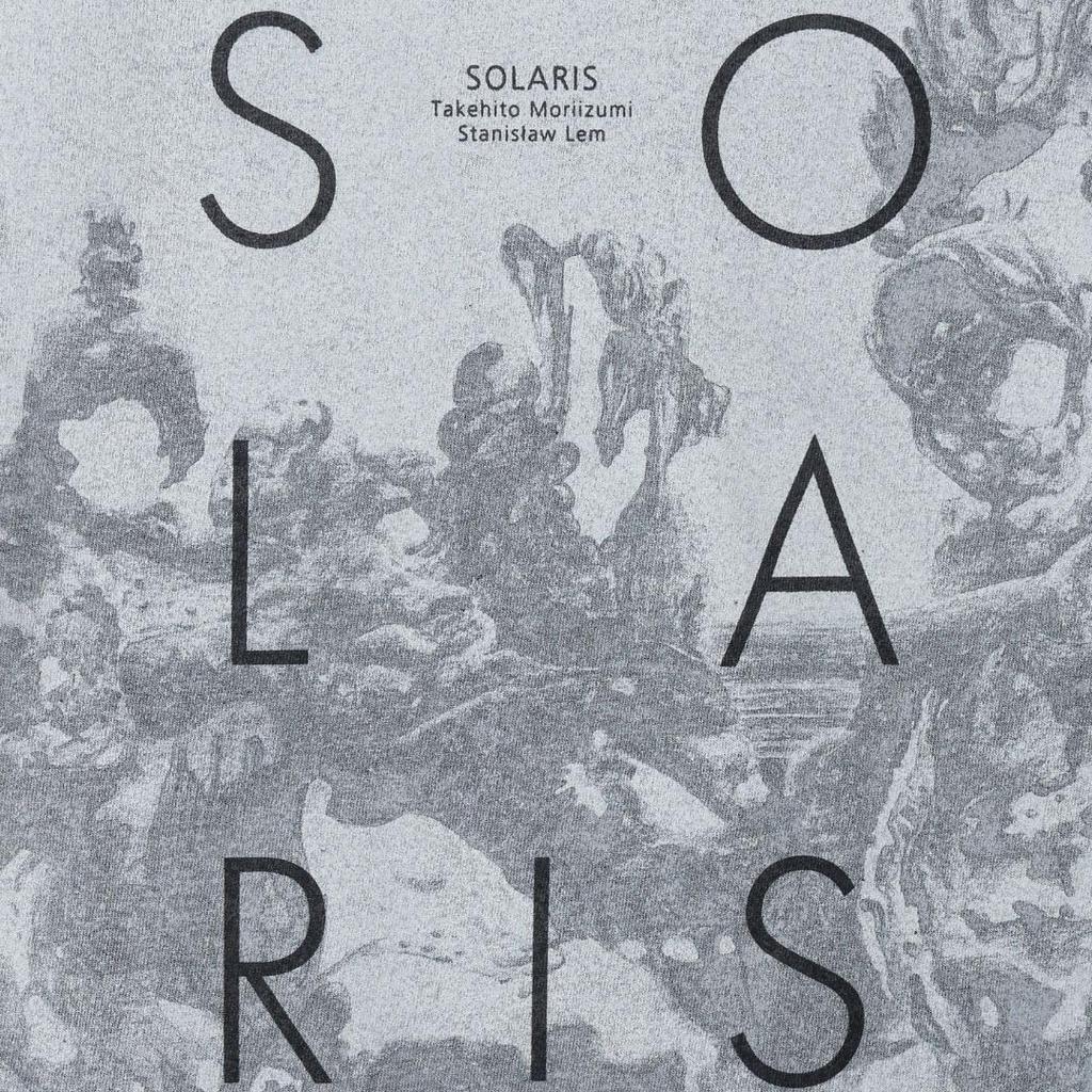 [HAYAKAWA FACTORY] T-Shirt, Stanislaw Lem x Taketo Moriizumi, Solaris Comic "Mimoid" Black (JP, Alphabet, M)