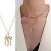 Handcrafted Vintage Octopus/Jellyfish Necklace Adjustable Length Clavicle Chain Accessory for Daily Wear