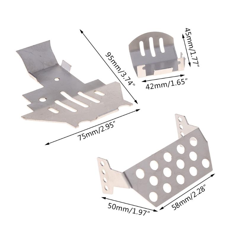 Chassis Armors Protection Guard Skids Plate For 1/10 TRX-4 T4 RC Car RC Car Accessories RC Crawler Car Anti-crash Skid