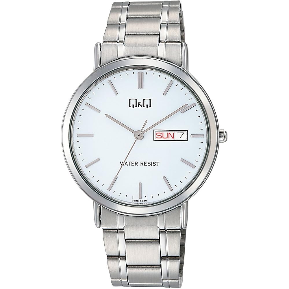 [Citizen Q&Q] CITIZEN Q&Q Watch, Standard, Analog, Bracelet, Date and Day Display, White, A202-20...