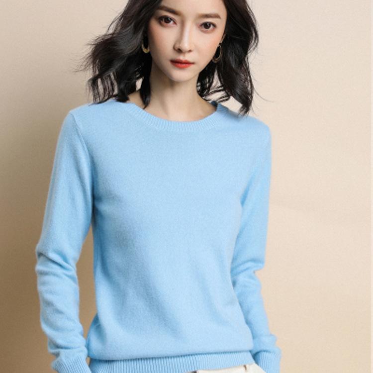 Women Sweater O-neck Autumn Winter Basic Pullover Warm Casual Pulls Jumpers Korean Fashion Spring Knitwear Bottoming Shirt