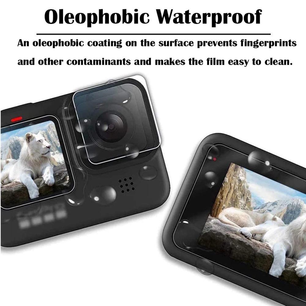 9H Härte Glas für GoPro Hero 13 Bildschirm + Objektivschutz Klar Ultra-HD Gehärtetes Glas Kratzfeste Folie Zubehör