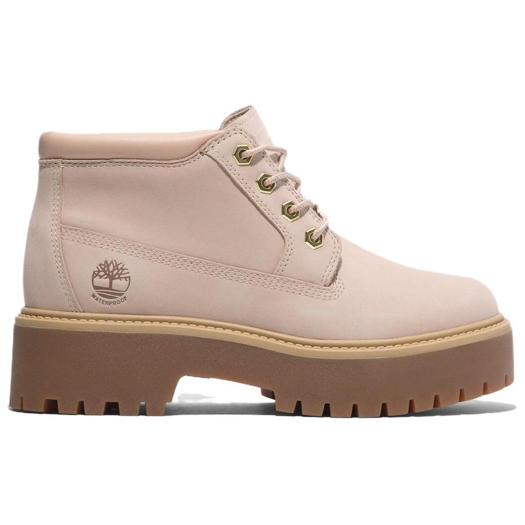 Timberland Stone Street Bequeme Kurze Stiefel Damenstiefel Beige A2HA9EN7