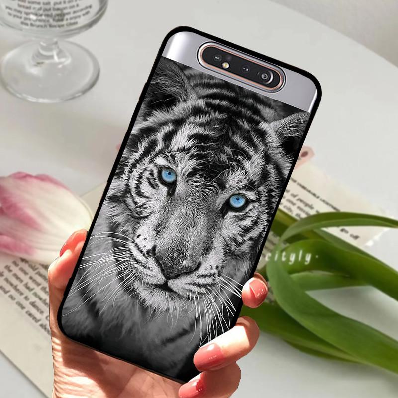 Per Samsung Galaxy A80 Custodia A 80 Antiurto Morbida TPU Silicone Copri Telefono Per Samsung Galaxy A80 Funda A80 2019 Capa Cartone Animato