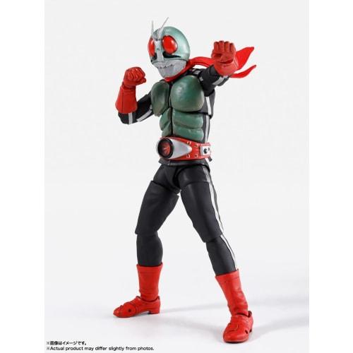 TAMASHII NATIONS S.H.Figuarts (Real Bone Carving Technique) Kamen Rider New No. 2 Glorious Showa Rider Edition, approximately 145mm, PVC, ABS, and fab