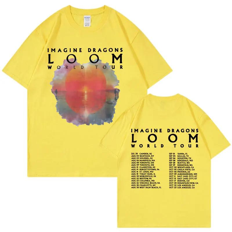 Loom 2024 Tour T Shirt Imagine Concert Dragons 2024 New Album Tshirts Men Women Fashion Vintage Short Sleeve Tshirt Streetwear