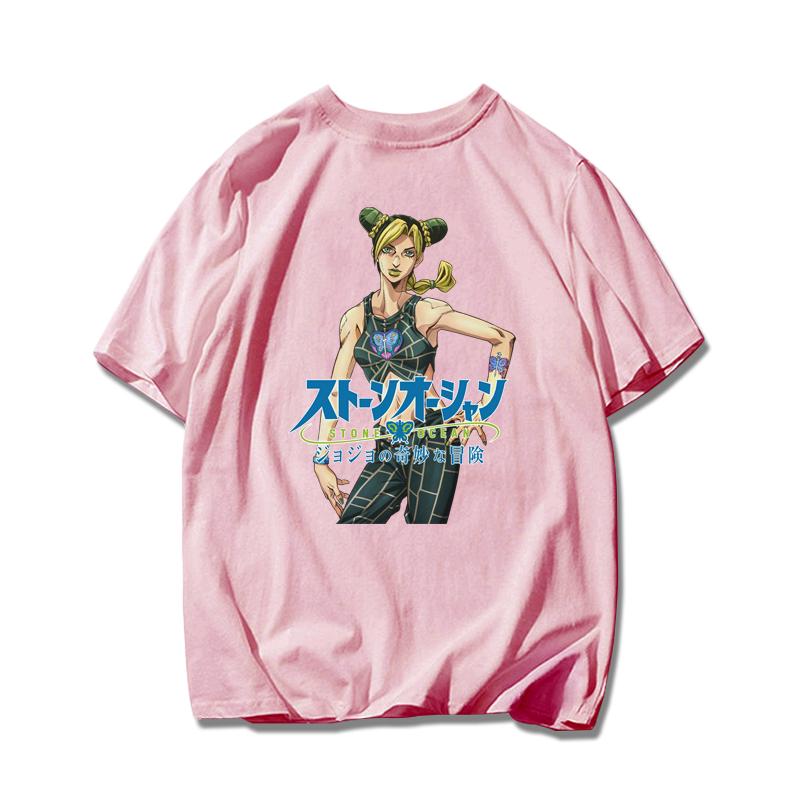 Jojo's Wonderful Adventure Empty Strip Xu Lun Stone Sea Sports Pure Cotton T-shirt Super Hot Men and Women Short-sleeved T-shirt