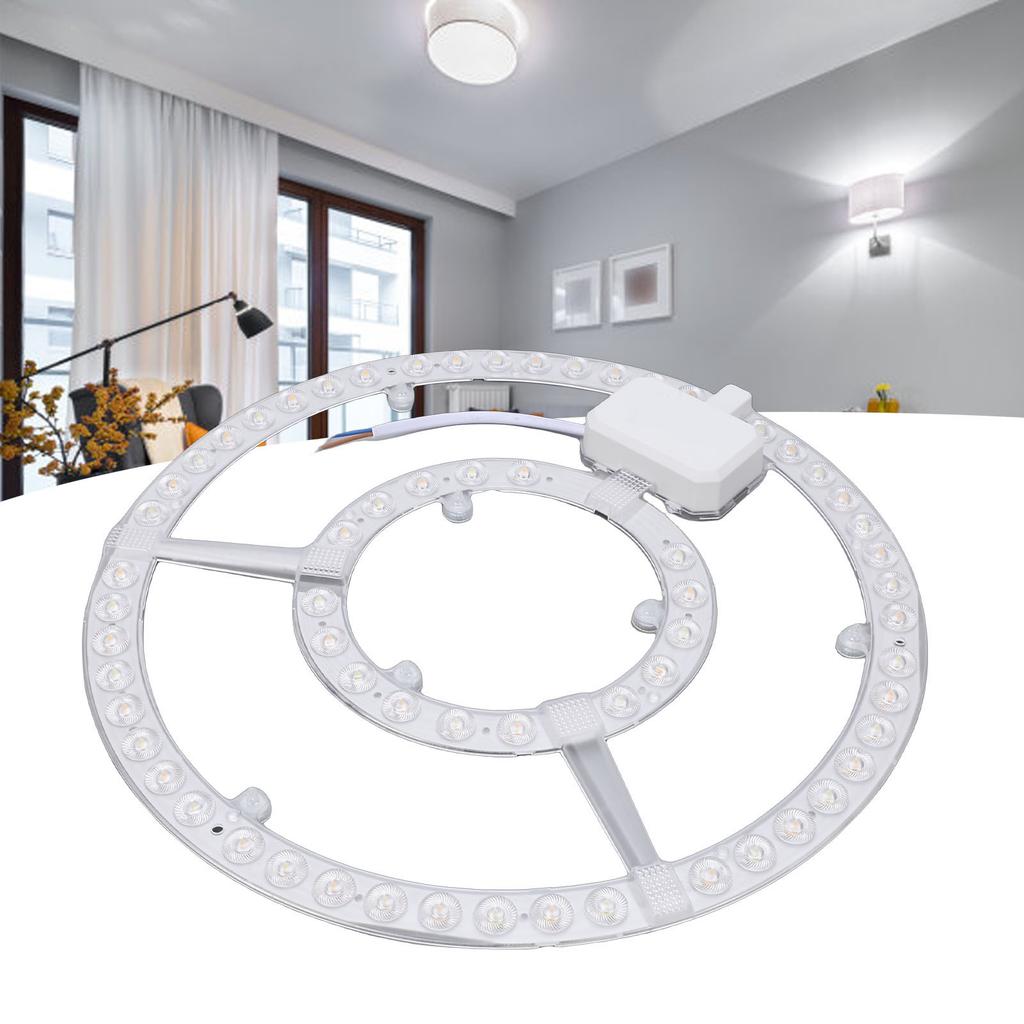 72W Ceiling Light Module Board Round Dual Color Dimmable LED Ceiling Fan Light Replacement Panel for Living Room Bedroom Bathroom