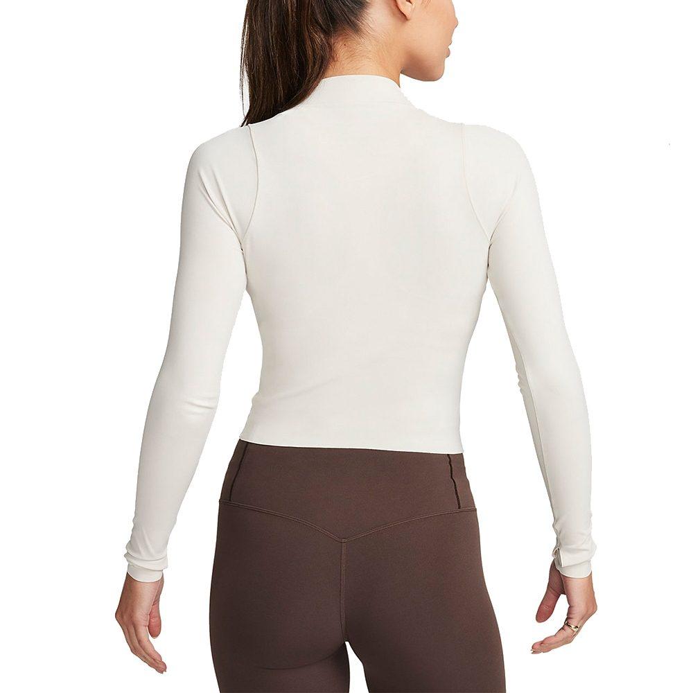 Nike Zenvy Set in Sleeve T Shirt Women's Light Rosewood Umber FN3023-104