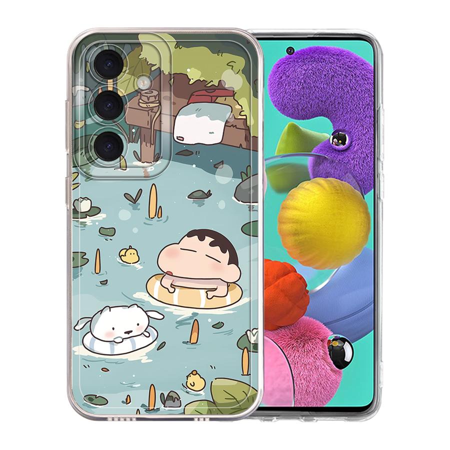 Cartoon Crayon Shinchan phone Case for Galaxy A31 A50 A50s A51 4G A71 4G A21s A12 A52s 5G A22 A32 A52 A72 4G 5G