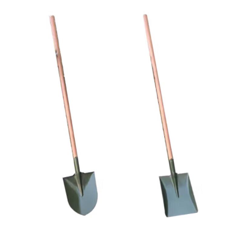 Kaisha Carbon Steel Engineer Shovel with Wooden Handle